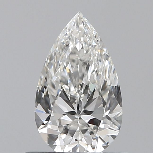 0.52 carat G-VVS2 Natūralus Pear Deimantas (1)