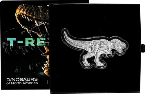 2 oz Tyrannosaurus Rex 2021 Solomon Islands Silver Coin (1)