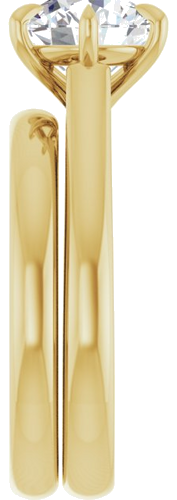 Sužadėtuvių Žiedas „Claw-Prong“ 14k yellow gold Round 8mm (9)