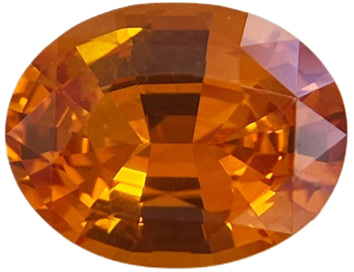 3.07 carat ORANGE Oval Safyras (1)