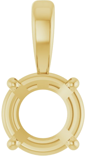 Pakabukas „Solitaire“ 417 Geltonojo Aukso Round 6.5mm (1)