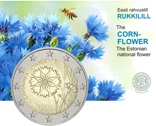 2024 Estonia Cornflower 2 Euro Coin (1)