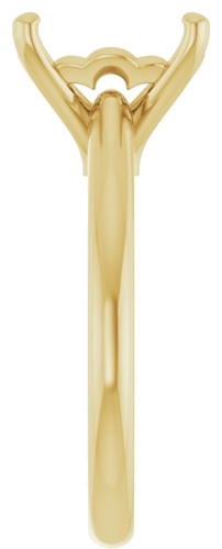 Sužadėtuvių Žiedas 14k yellow gold Elongated Cushion 10mm x 8mm (4)