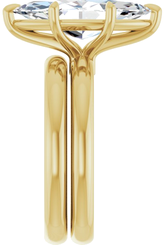 Sužadėtuvių Žiedas „Claw-Prong Euro Shank“ 14k yellow gold Marquise 16mm x 8mm (9)