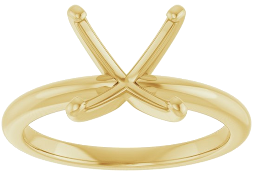 Sužadėtuvių Žiedas „Solitaire“ 14k yellow gold Square 7mm (3)