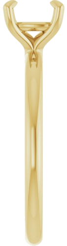 Sužadėtuvių Žiedas „Solitaire“ 585 Geltonojo Aukso Cushion 6mm (4)