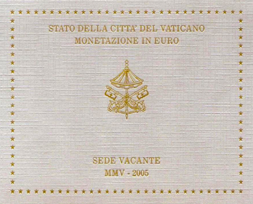 2005 Vatikanas Sede Vacante BU Euro monetų rinkinys (1)