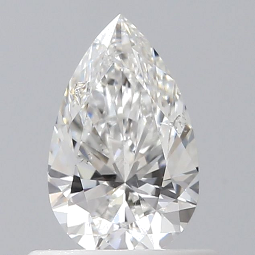 0.5 carat F-SI2 Natūralus Pear Deimantas (1)