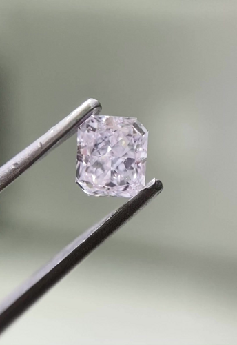 0.32 carat Very Light Pink-SI2 Natūralus Radiant Deimantas (1)