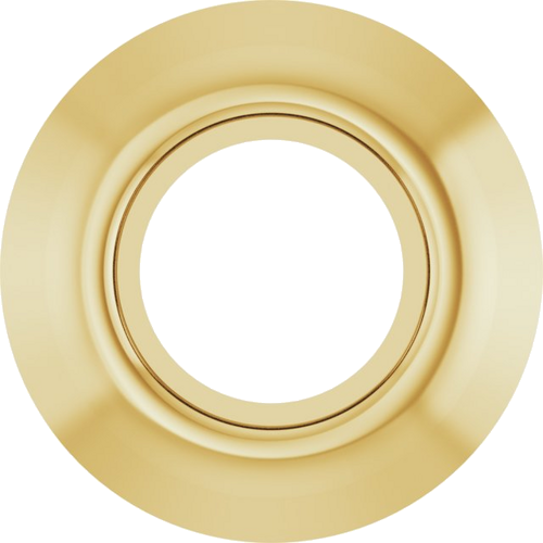 18K Yellow 3.4 mm Round Bezel-Set Slide Pendant Mounting (1)