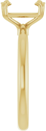 Sužadėtuvių Žiedas „Solitaire“ 14k yellow gold Emerald 8mm x 6mm (4)