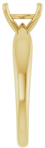 Sužadėtuvių Žiedas „Solitaire“ 585 Geltonojo Aukso Cushion 7mm (4)