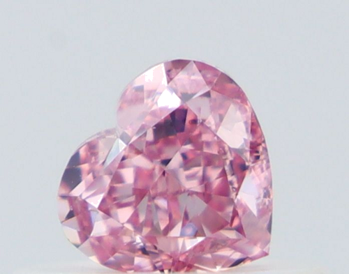 0.34 carat Fancy Intense Purplish Pink-VS2 Natūralus Heart Deimantas (1)