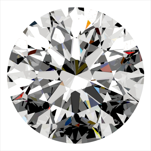 0.35 carat F-VVS1 Excellent cut Natūralus Round Deimantas (1)