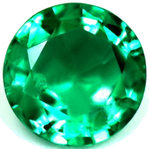 0.55 carat GREEN Round Smaragdas (1)