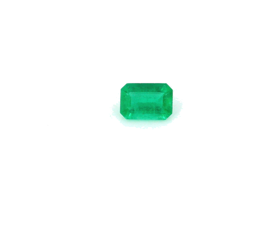 0.18 carat GREEN STEP cut Octagonal Smaragdas (1)
