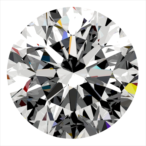 0.3 carat D-VVS1 Very Good cut Natūralus Round Deimantas (1)