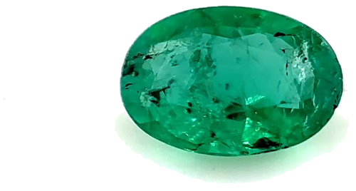 0.33 carat GREEN Oval Smaragdas (1)