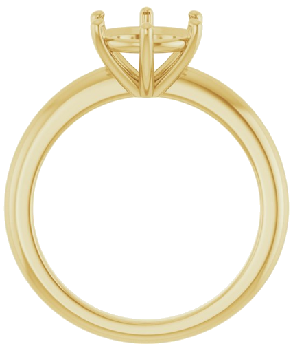 Sužadėtuvių Žiedas 14k yellow gold Round 8.2mm (2)