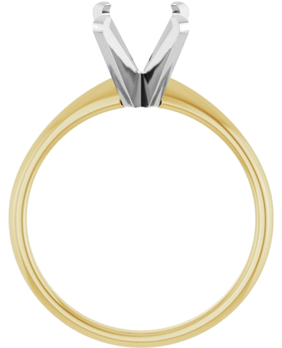 Sužadėtuvių Žiedas „Solitaire“ 585 Baltojo Ir Geltonojo Aukso Oval 10mm x 8mm (2)
