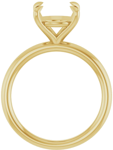 Sužadėtuvių Žiedas „Claw-Prong Solitaire“ 10k yellow gold Round 10mm (2)