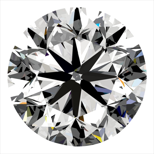0.3 carat I-VS1 GD cut Natūralus Round Deimantas (1)