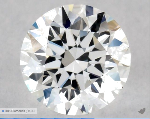 0.33 carat F-VS2 Excellent cut Natūralus Round Deimantas (1)