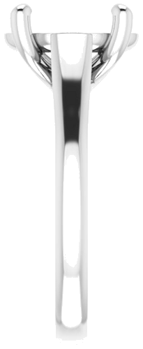 Sužadėtuvių Žiedas „Solitaire“ 950 Platinos Oval 11mm x 9mm (4)