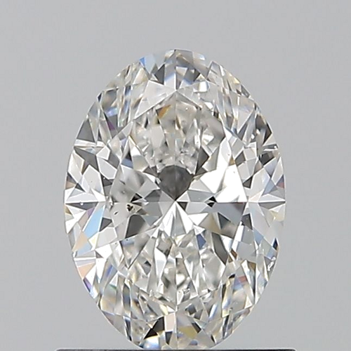 0.9 carat G-SI1 Natūralus Oval Deimantas (1)