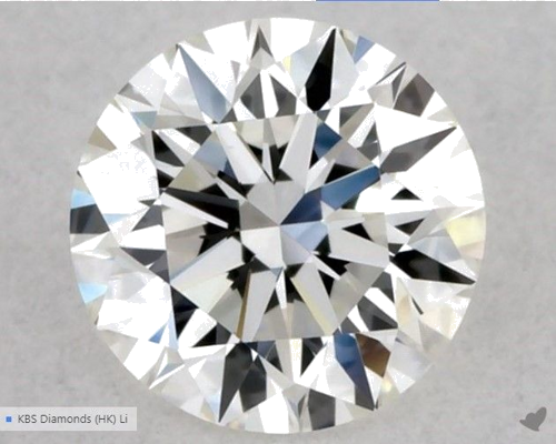 0.33 carat G-VVS1 Excellent cut Natūralus Round Deimantas (1)