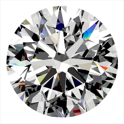 0.41 carat D-VVS1 Excellent cut Natūralus Round Deimantas (1)