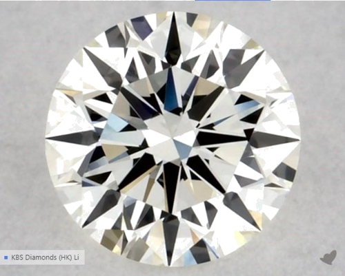 0.35 carat K-VVS1 Excellent cut Natūralus Round Deimantas (1)