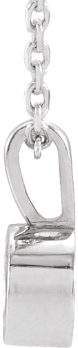 14K White 2.5 mm Round Bezel-Set Solitaire 16-18  Necklace Mounting (2)