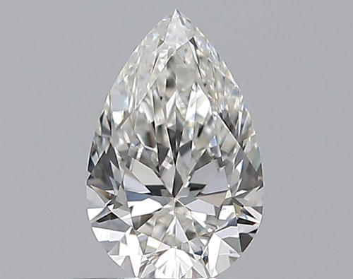 0.5 carat H-VS2 Natūralus Pear Deimantas (1)
