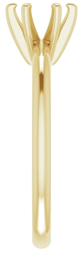 Sužadėtuvių Žiedas „Solitaire“ 585 Geltonojo Aukso Round 5.8mm (4)