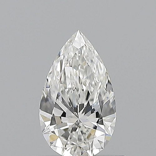 0.55 carat F-VVS1 Natūralus Pear Deimantas (1)