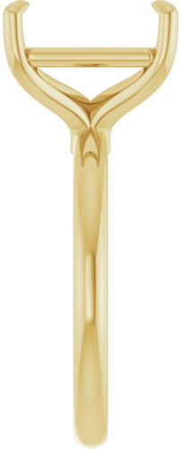 Sužadėtuvių Žiedas 585 Geltonojo Aukso Emerald 11mm x 9mm (2)