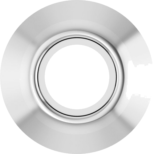 14K White 3 mm Round Bezel-Set Slide Pendant Mounting (1)