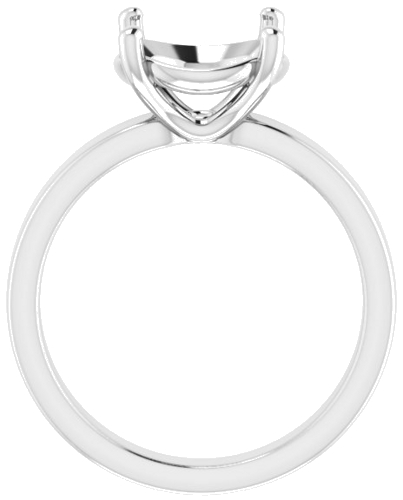 Sužadėtuvių Žiedas „Solitaire“ 14k white gold Round 10mm (2)