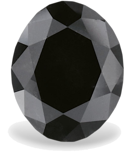 2.12 carat Fancy Black-VVS2 Natūralus Oval Deimantas (1)