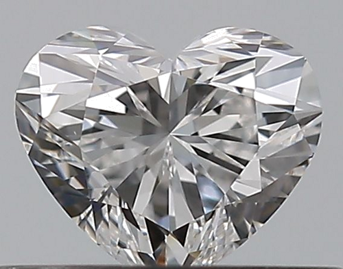 0.39 carat D-VVS1 Natūralus Heart Deimantas (1)