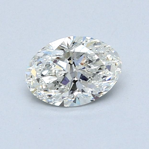 0.68 carat H-SI2 Natūralus Oval Deimantas (1)