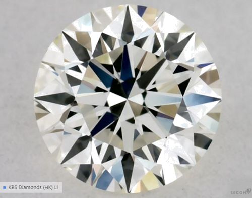 0.3 carat K-VVS2 Excellent cut Natūralus Round Deimantas (1)
