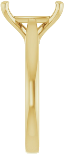 Sužadėtuvių Žiedas 14k yellow gold Elongated Cushion 11mm x 9mm (4)