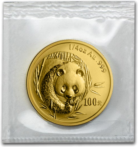 1/4 oz Панда 2003 Китай 100 юаней золотая монета (3)