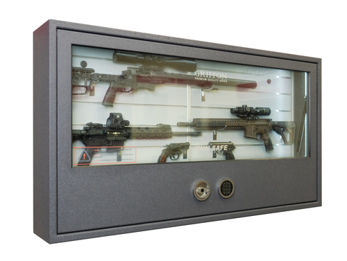 Ginklų seifas su neperšaunamu stiklu Griffon GD.840.E GLASS WALL (217 kg) (3)