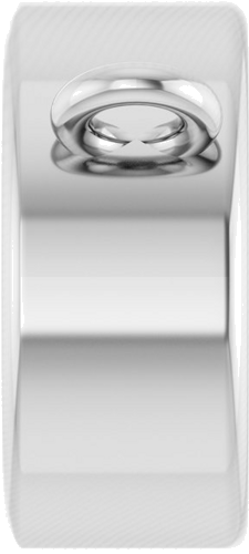 Pakabukas „Rose-Cut Bezel-Set“ 10k white gold Round 5mm (3)