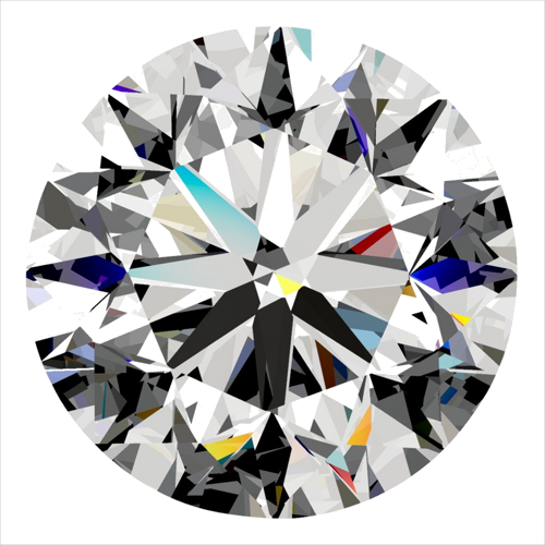 0.3 carat D-VS2 Very Good cut Natūralus Round Deimantas (1)
