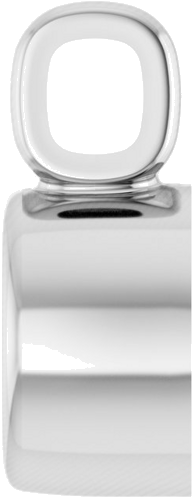 Pakabukas „Bezel-Set“ 14k white gold Round 3mm (3)