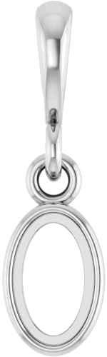 Pakabukas „Bezel-Set Cabochon“ 14k white gold Oval 5mm x 3mm (1)